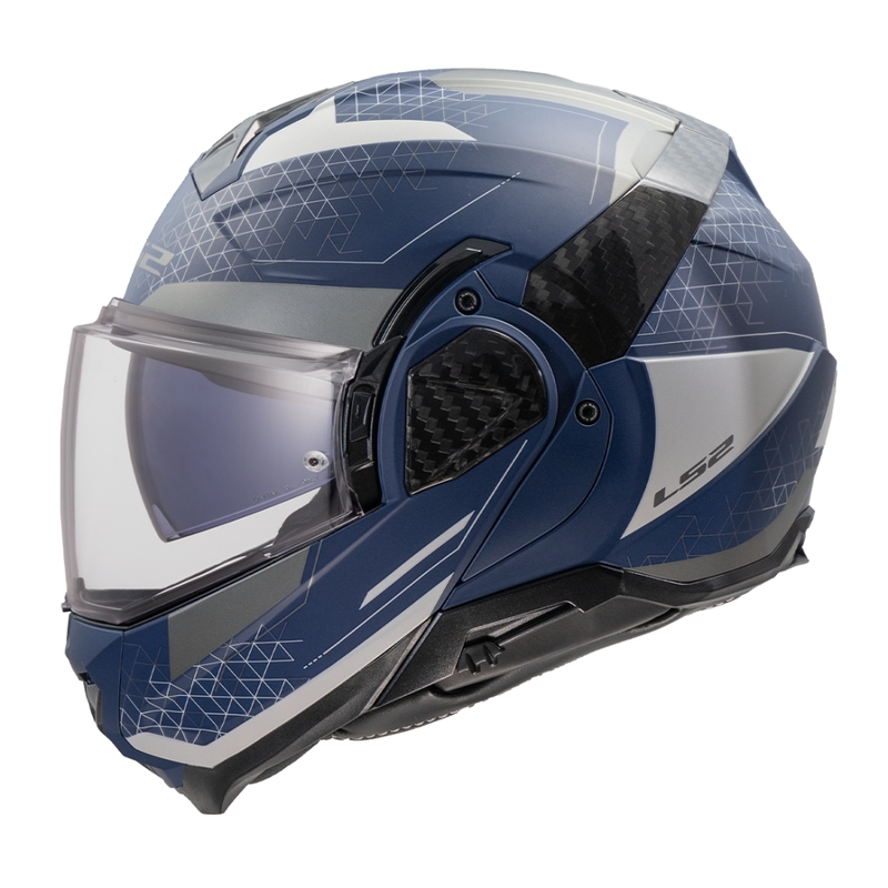 Casque moto modulable LS2 FF910 Advant II Astral bleu-gris mat