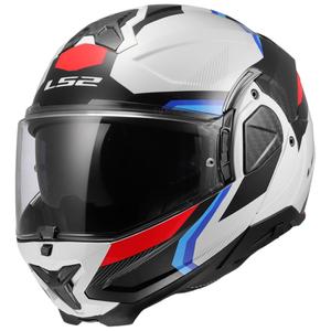 Casque moto modulable LS2 FF910 Advant II Triple blanc-bleu-rouge