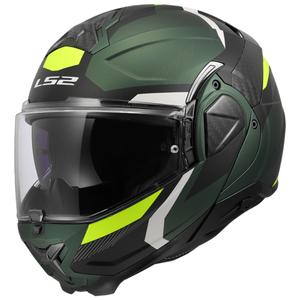 Casque moto modulable LS2 FF910 Advant II Triple vert olive