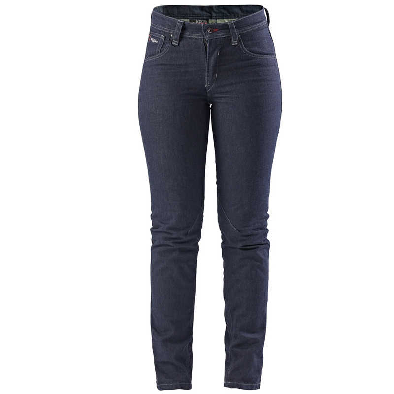 Jean moto femme Furygan Nikita X Kevlar® coupe mom, bleu foncé