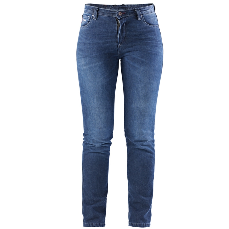 Jean de moto droit pour femme Furygan Kate X Kevlar® bleu