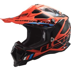 Casque motocross LS2 MX700 Subverter Stomp orange-noir