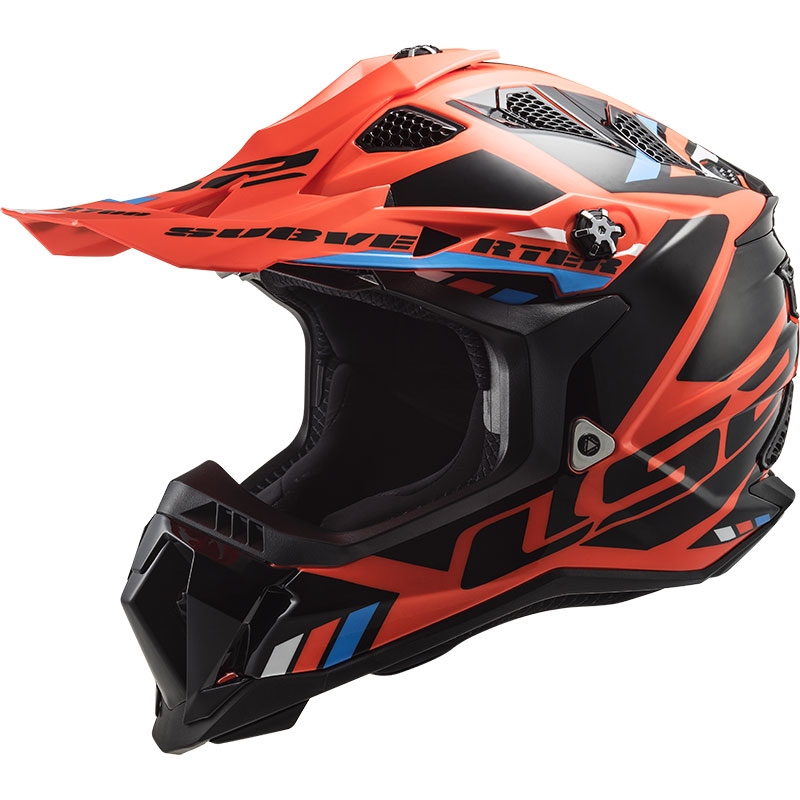 Casque motocross LS2 MX700 Subverter Stomp orange-noir