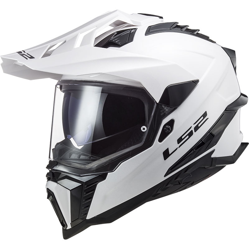 Casque de moto enduro LS2 MX701 Explorer Blanc uni