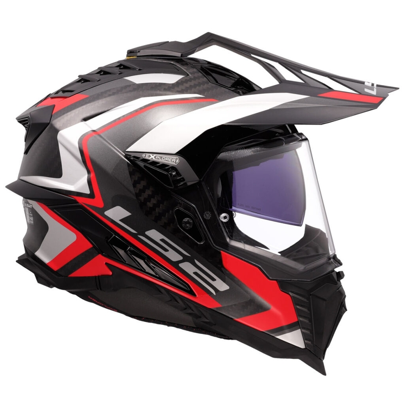 Casque moto enduro LS2 MX701 Explorer C Frontier II rouge