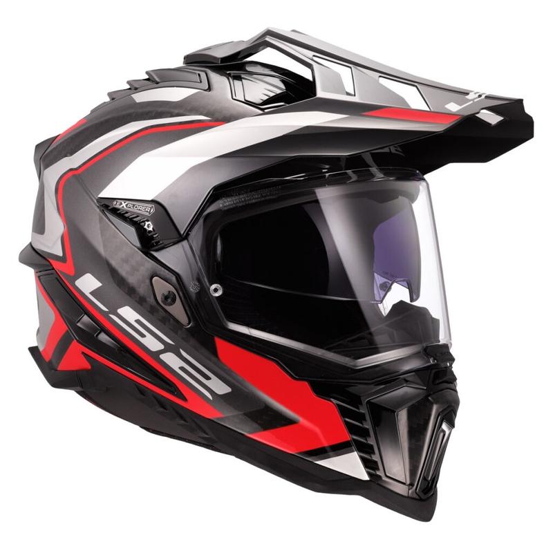 Casque moto enduro LS2 MX701 Explorer C Frontier II rouge