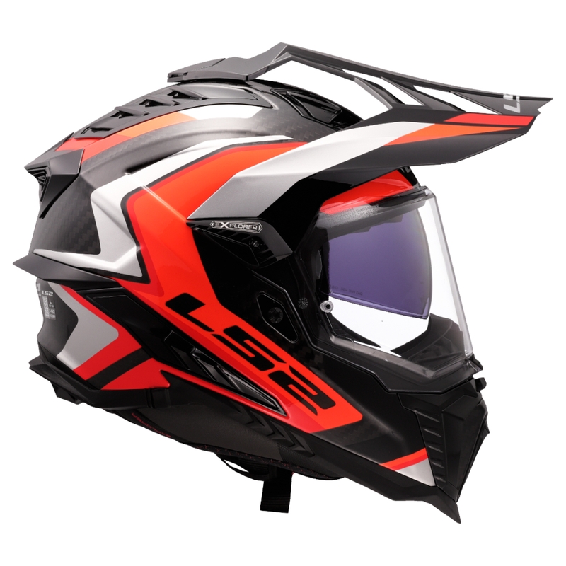 Casque moto enduro LS2 MX701 Explorer C Frontier II orange