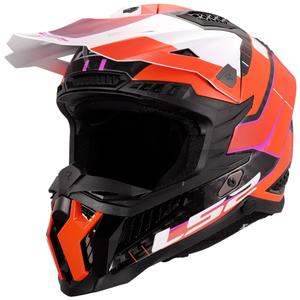 Casque motocross LS2 MX703 X-Force Galuo orange