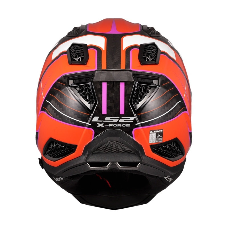 Casque motocross LS2 MX703 X-Force Galuo orange