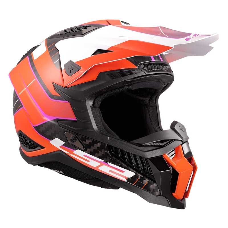Casque motocross LS2 MX703 X-Force Galuo orange