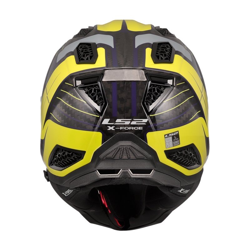 Casque motocross LS2 MX703 X-Force Galuo gris-jaune fluo