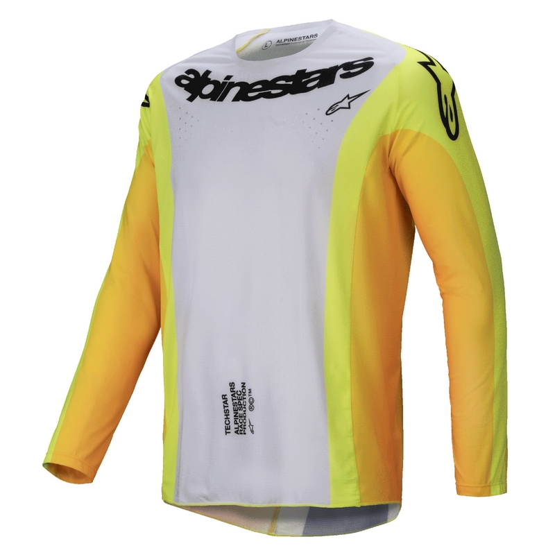 Alpinestars Techstar Melt Motocross Jersey jaune et noir