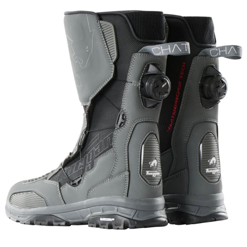 Bottes moto Furygan Chattan D3O® WP gris-noir