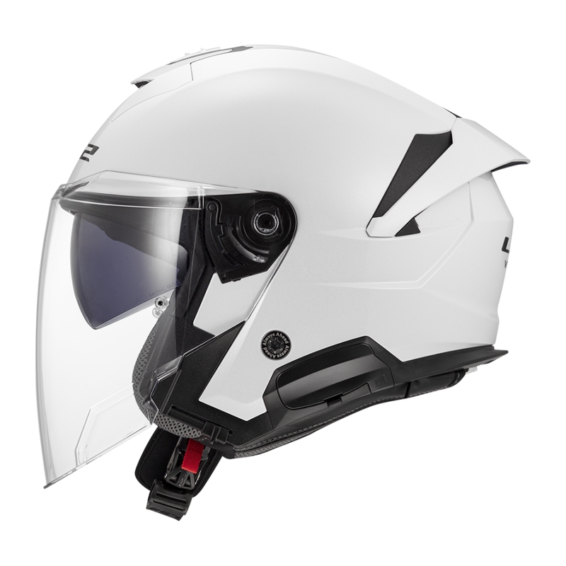 Casque moto jet LS2 OF618 Verso II Solid blanc