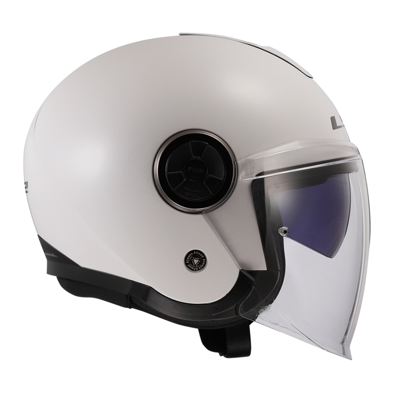 Casque moto jet LS2 OF620 Classy Solid blanc