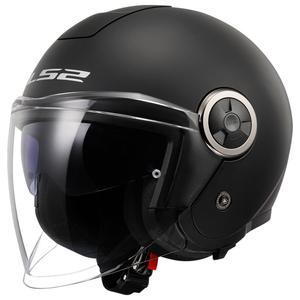 Casque moto jet LS2 OF620 Classy Solid noir mat