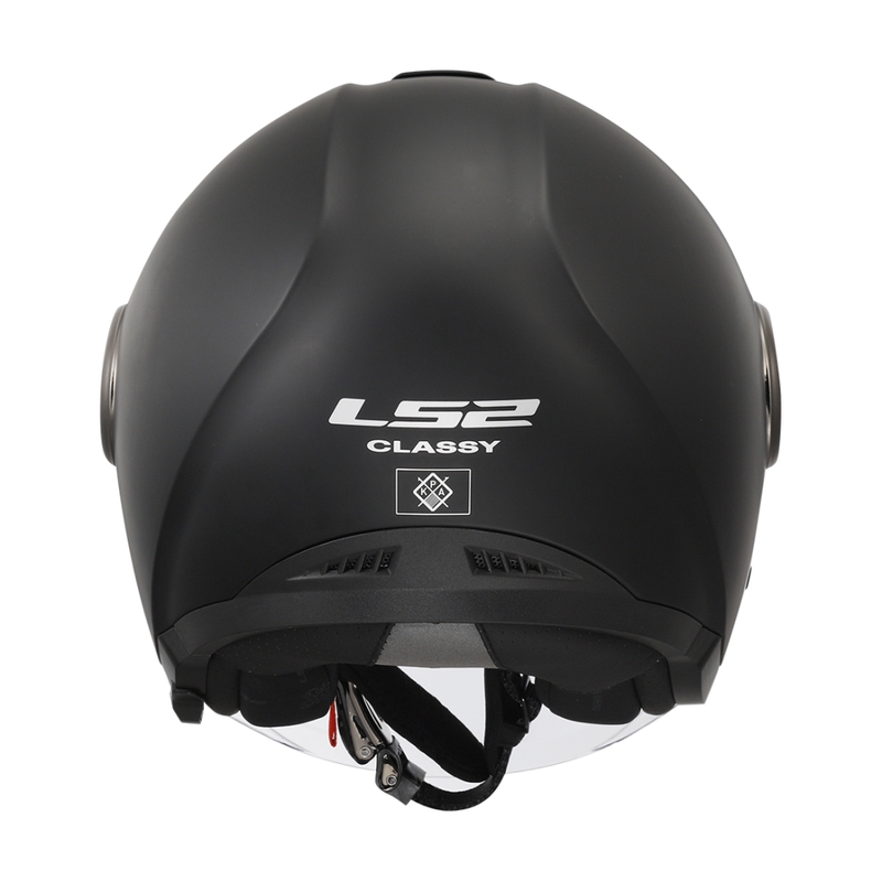 Casque moto jet LS2 OF620 Classy Solid noir mat