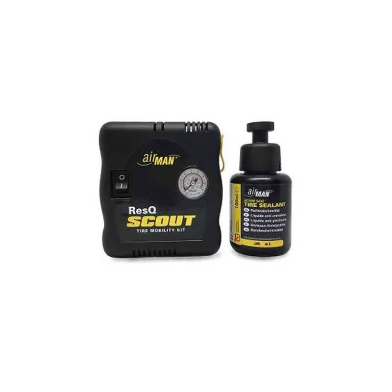 Kit de réparation de pneus semi-automatique airMAN ResQ Scout VO 100 ml