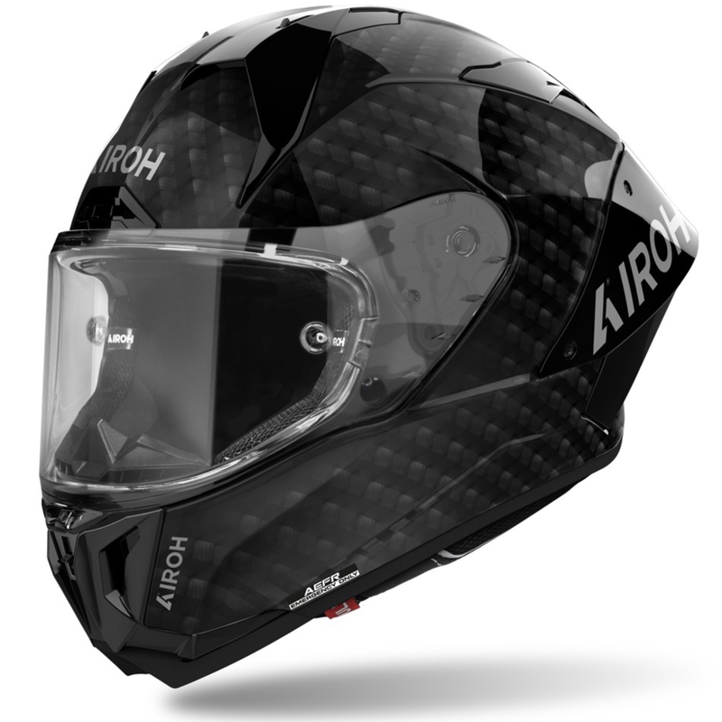 Casque moto intégral Airoh GP800 FIM Carbon noir