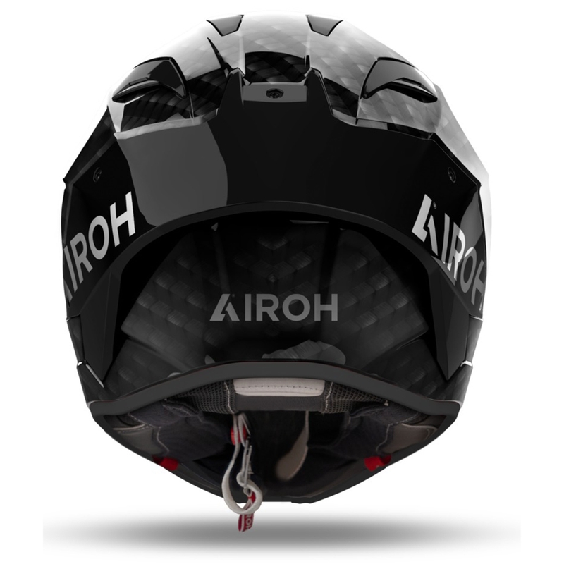 Casque moto intégral Airoh GP800 FIM Carbon noir