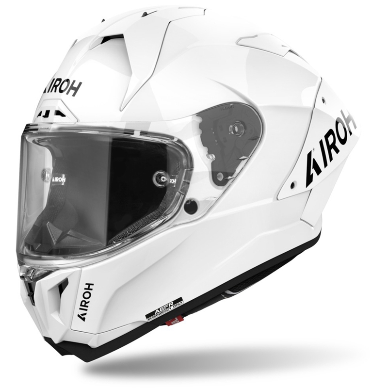 Casque moto intégral Airoh GP800 FIM Carbon blanc