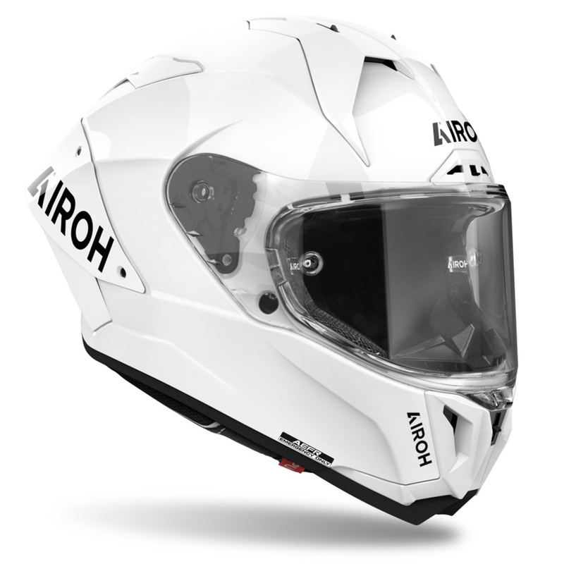 Casque moto intégral Airoh GP800 FIM Carbon blanc