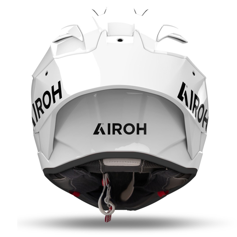 Casque moto intégral Airoh GP800 FIM Carbon blanc