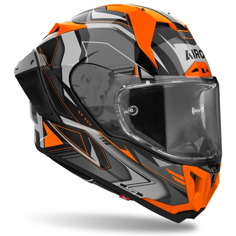 Casque moto intégral Airoh GP800 Must orange