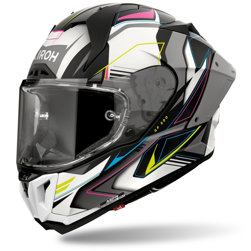Casque moto intégral Airoh GP800 Must multicolore mat