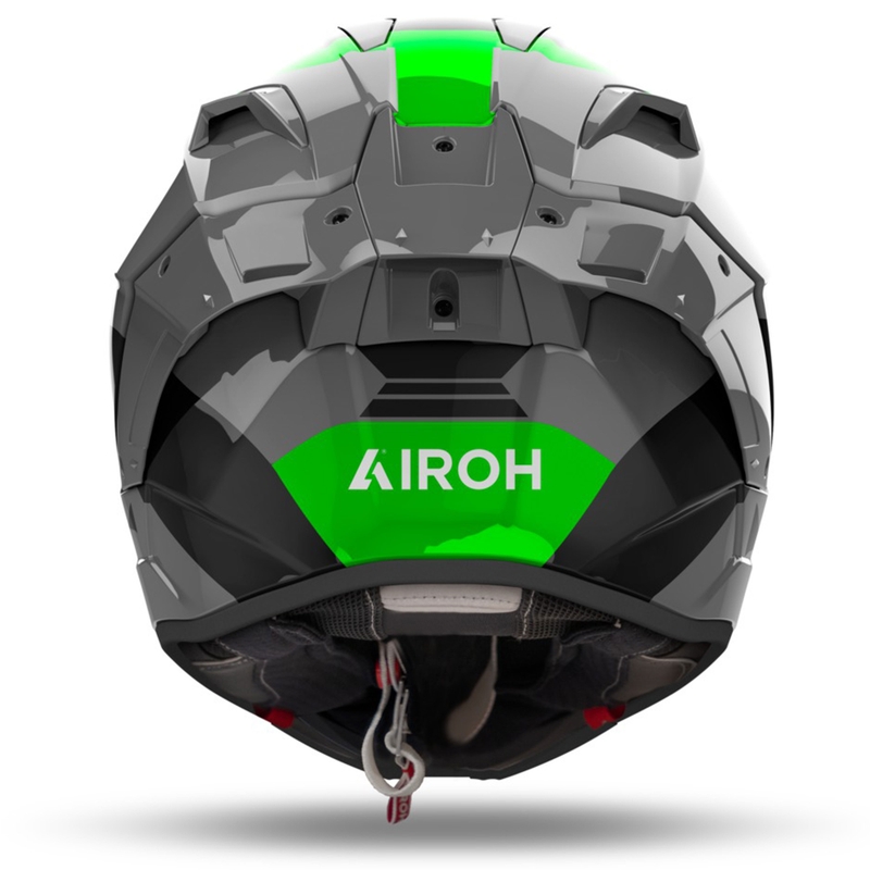 Casque moto intégral Airoh GP800 Competition vert fluo