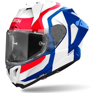 Casque moto intégral Airoh GP800 Competition bleu-rouge