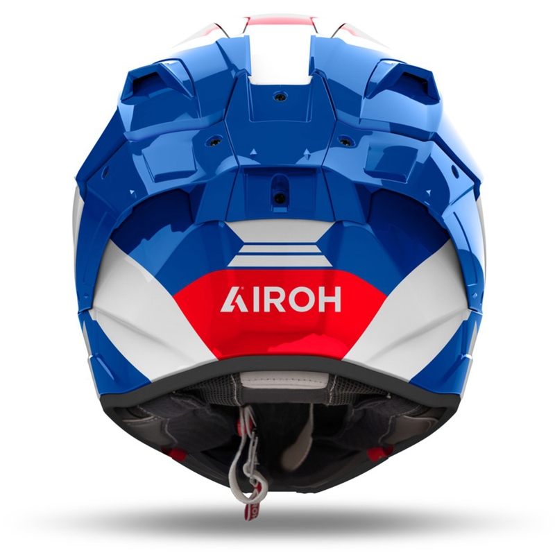 Casque moto intégral Airoh GP800 Competition bleu-rouge