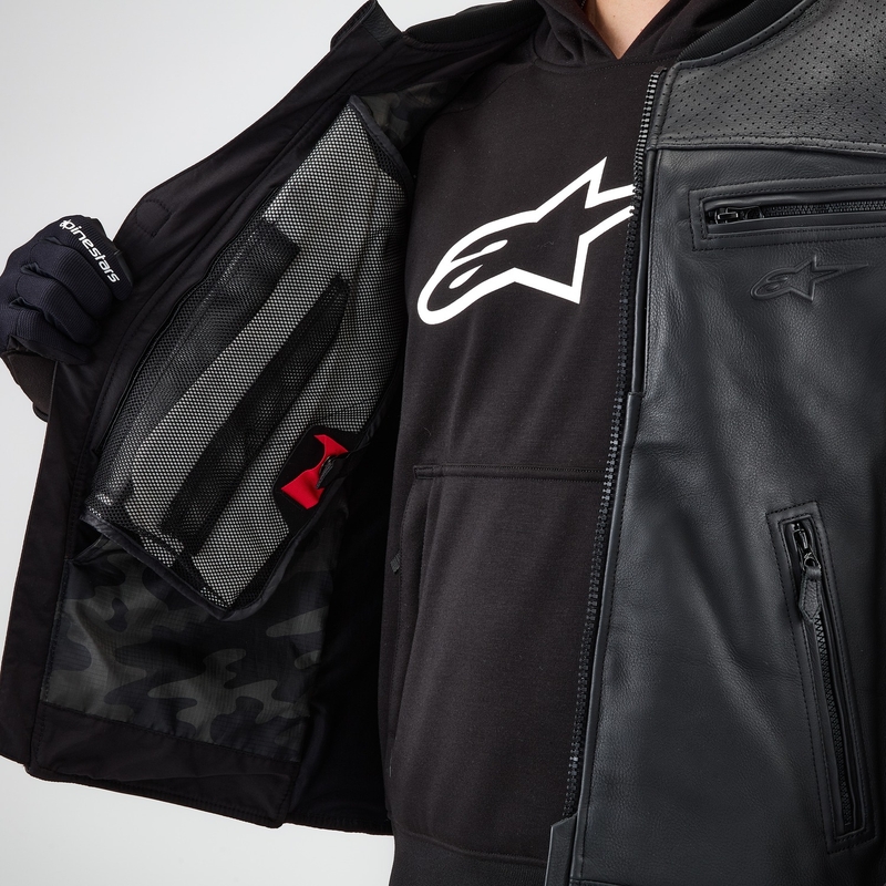 Gilet airbag Alpinestars TECH-AIR®3 V2 LEATHER noir