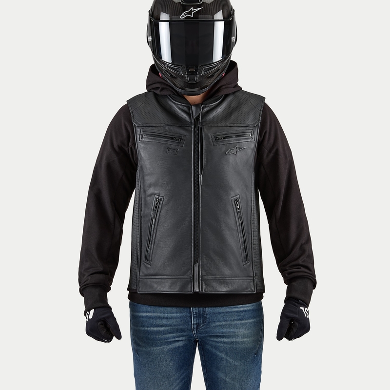Gilet airbag Alpinestars TECH-AIR®3 V2 LEATHER noir