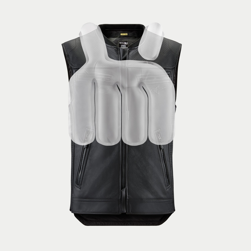 Gilet airbag Alpinestars TECH-AIR®3 V2 LEATHER noir
