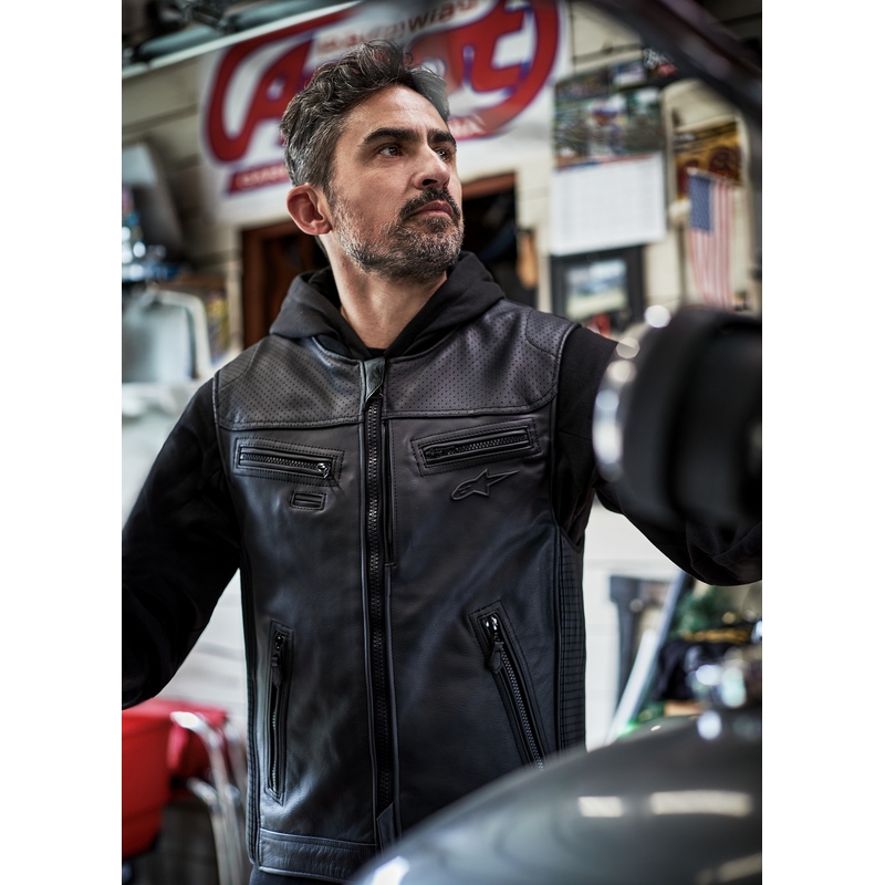 Gilet airbag Alpinestars TECH-AIR®3 V2 LEATHER noir