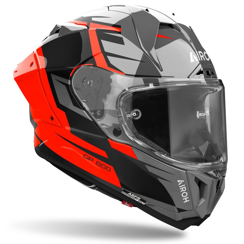 Casque moto intégral Airoh GP800 Master orange