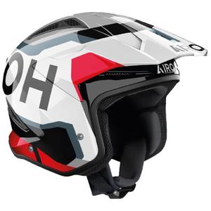 Casque moto trial Airoh TRR 2 Jupiter rouge