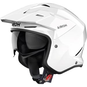 Casque moto trial Airoh Kombakt Couleur blanc