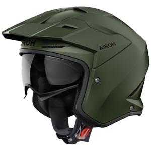Casque moto trial Airoh Kombakt Couleur kaki mat