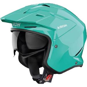 Casque moto trial Airoh Kombakt Couleur aigue-marine