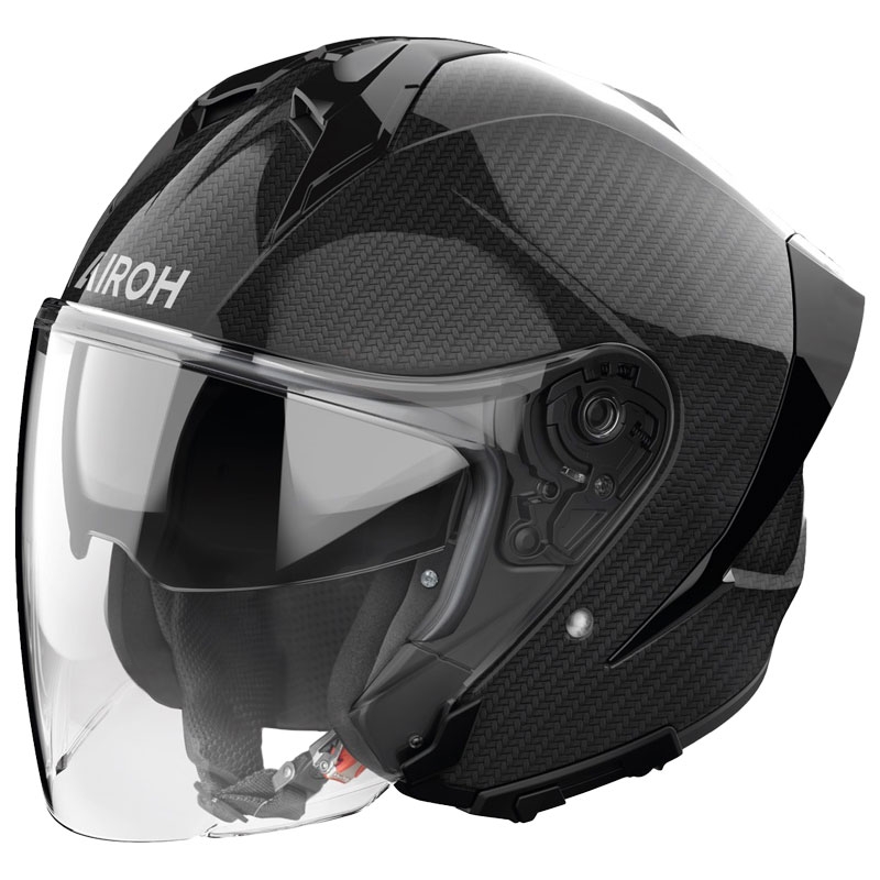 Casque moto jet Airoh H21 Carbon noir
