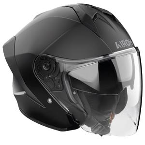 Casque moto jet Airoh H21 Color noir mat