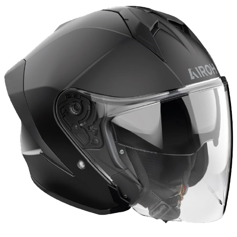 Casque moto jet Airoh H21 Color noir mat