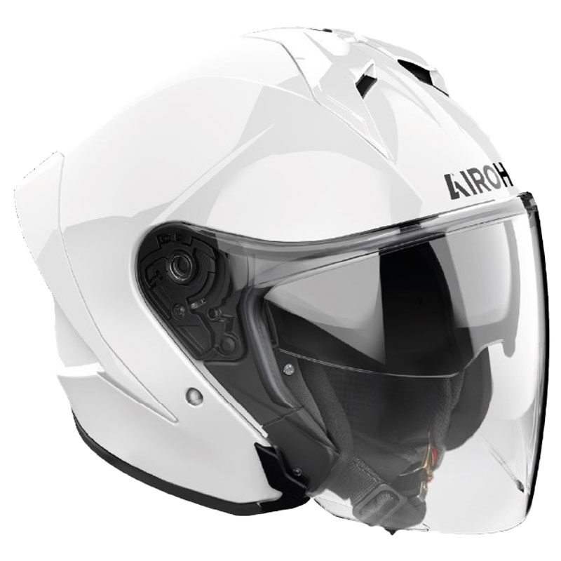 Casque moto jet Airoh H21 Color Blanc