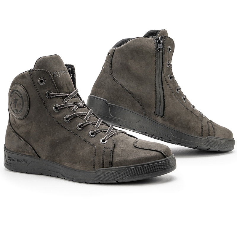 Bottes de moto Stylmartin Tank WP gris foncé