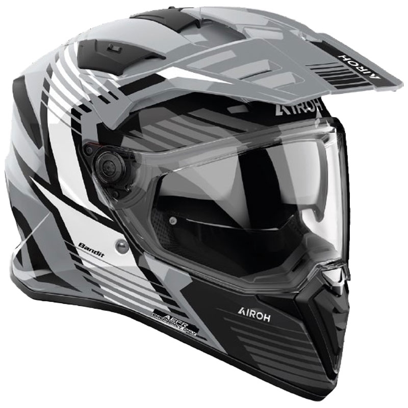 Casque moto enduro Airoh Bandit Spicy gris