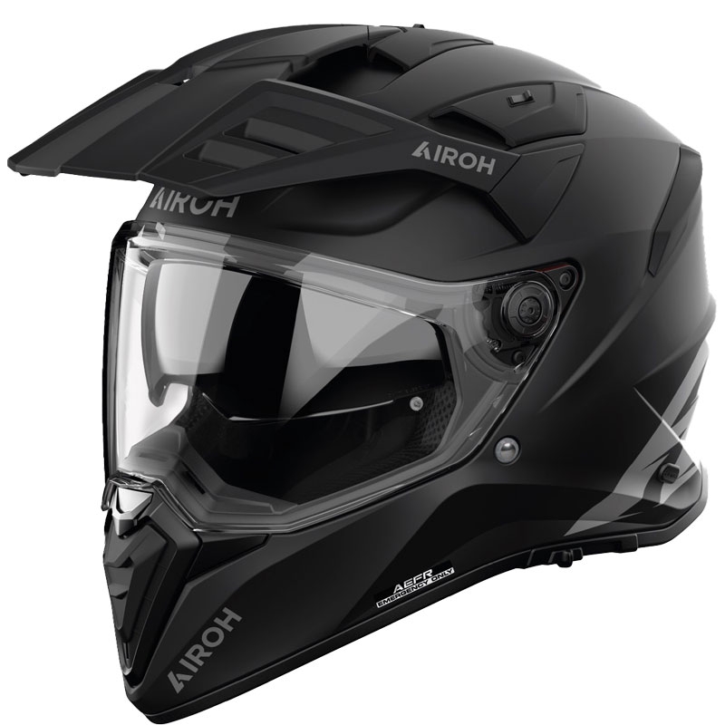 Casque moto enduro Airoh Bandit Color noir mat