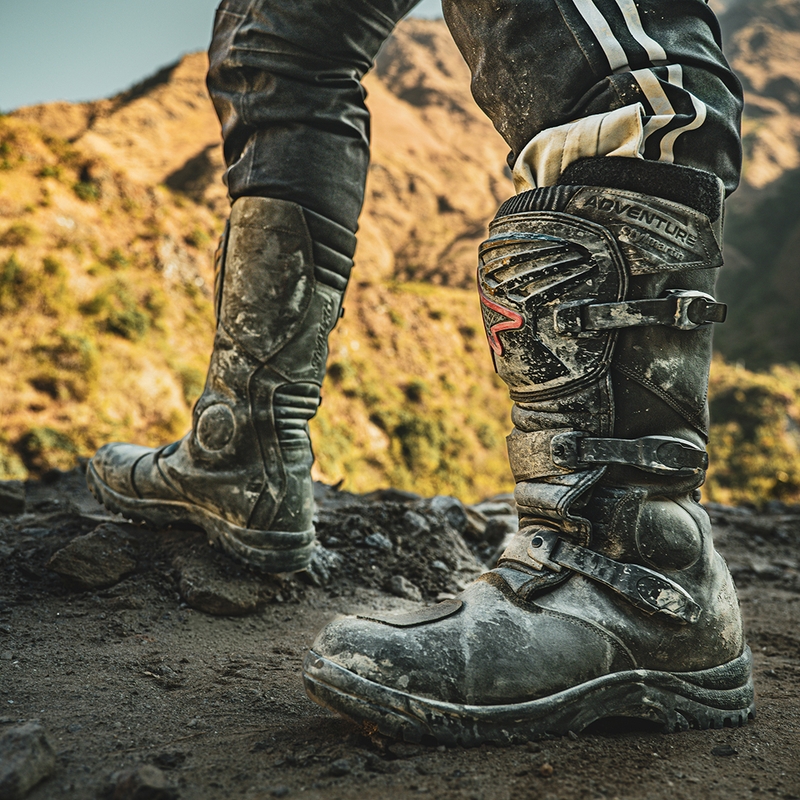 Bottes moto Stylmartin Overlander WP marron