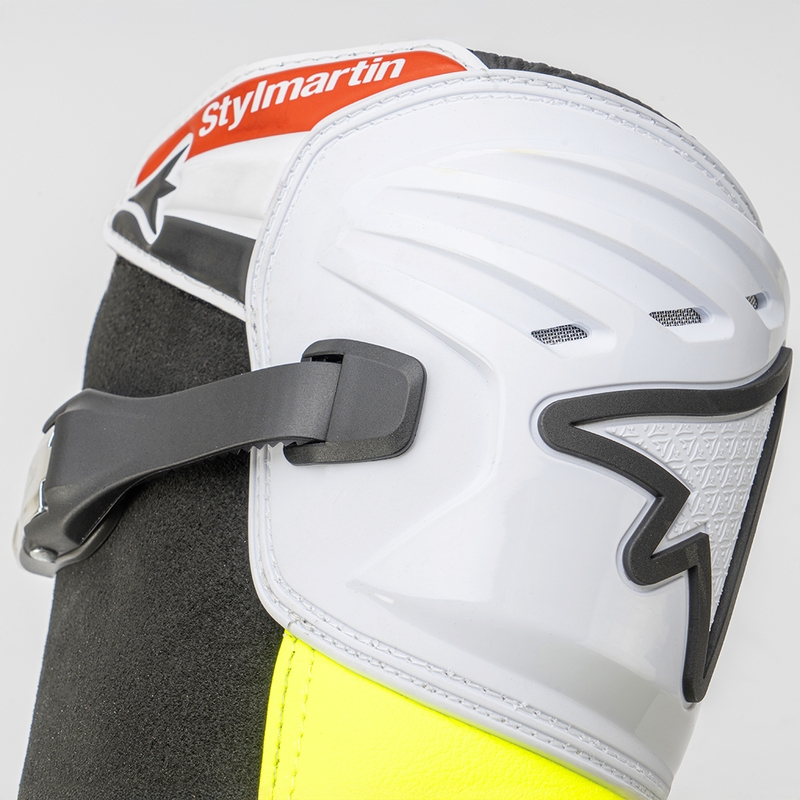 Bottes moto Stylmartin Impact Pro.2 blanc-noir-jaune fluo